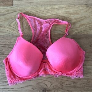 Jessica Simpson Nursing Bra Pink Lace Racer Back